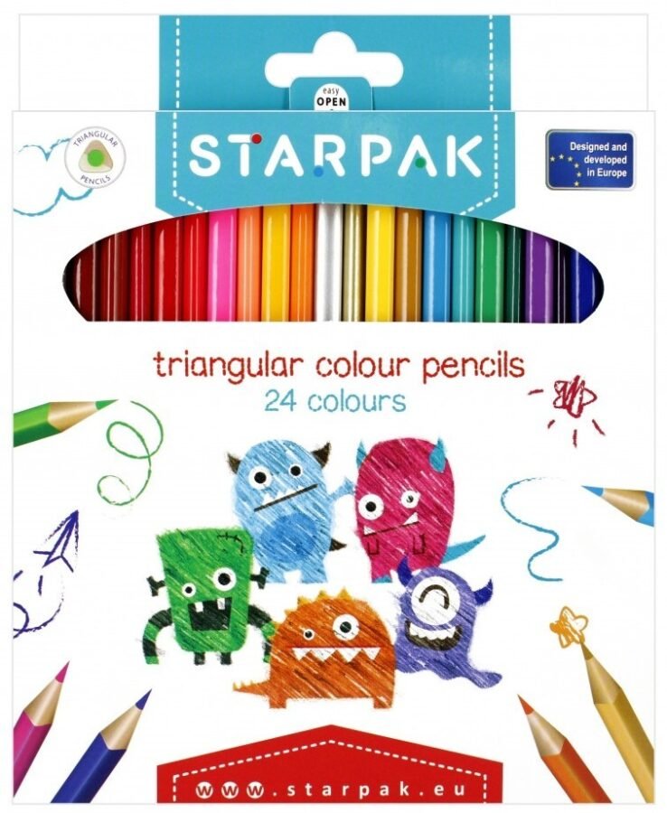Цветни моливи Starpak – 24 броя