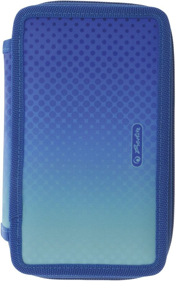 Несесер с пособия Herlitz Blue/Turquoise с 3 ципа