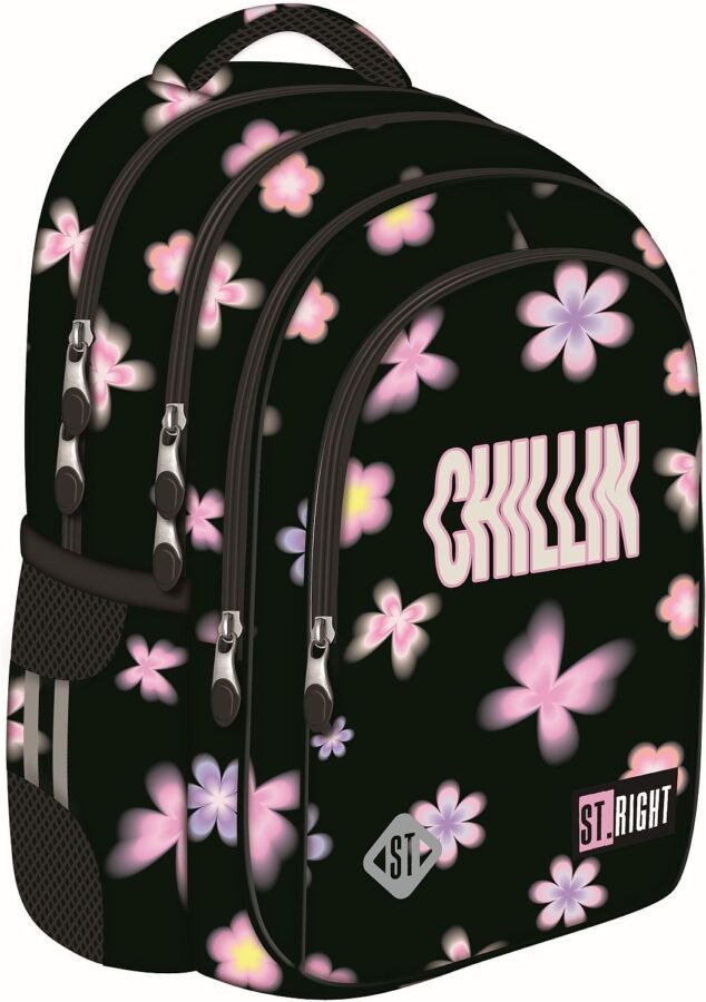 Ученическа раница St. Right Flower Mood с 4 отделения, 22 l