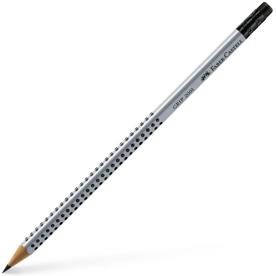 Графитен Молив Faber-Castell Grip 2001 – B, с Гума