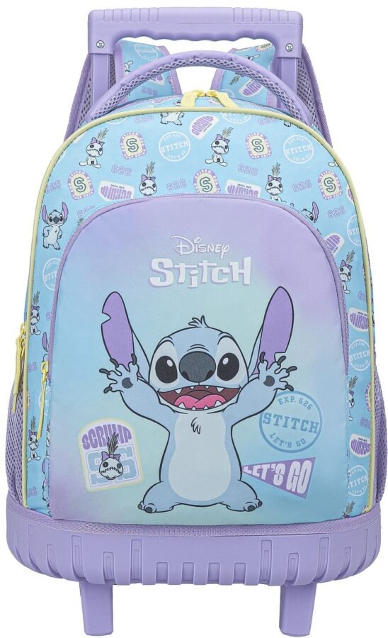 Раница с колелца Kstationery Lilo & Stitch - Let's Go, с 2 отделения