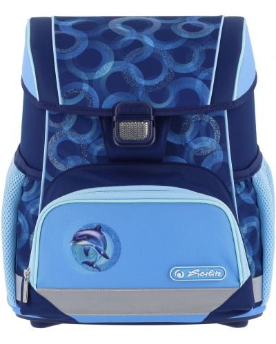 Ученическа анатомична раница Herlitz Loop - Dolphin Ride