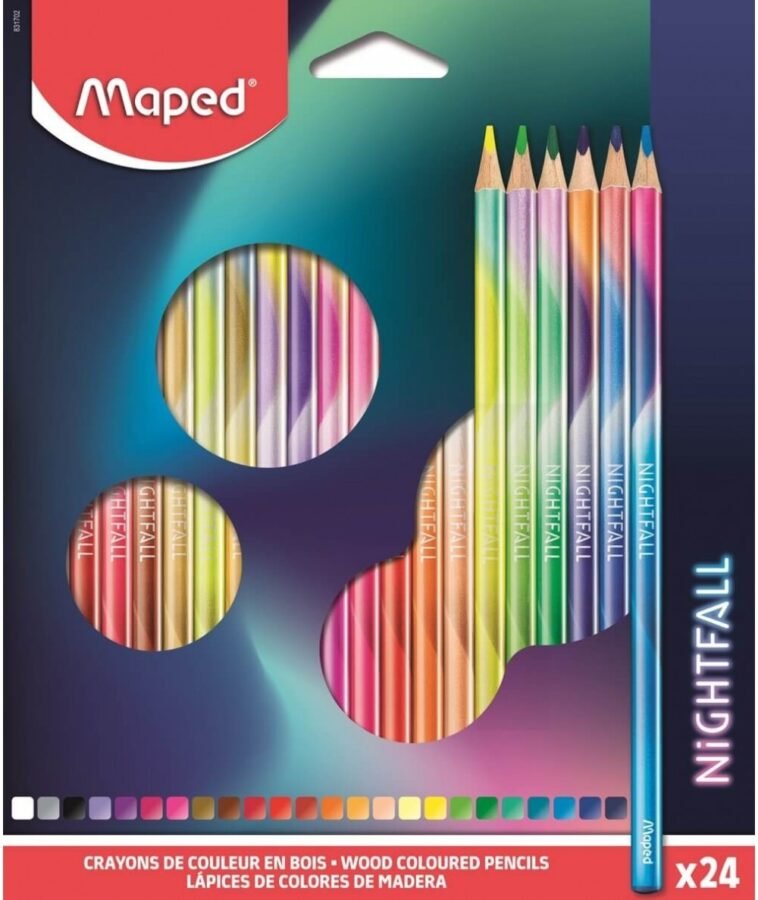 Цветни Моливи Maped Nightfall – 24 Цвята