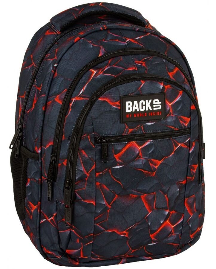 Ученическа раница BackUp O - Magma, с 3 отделения