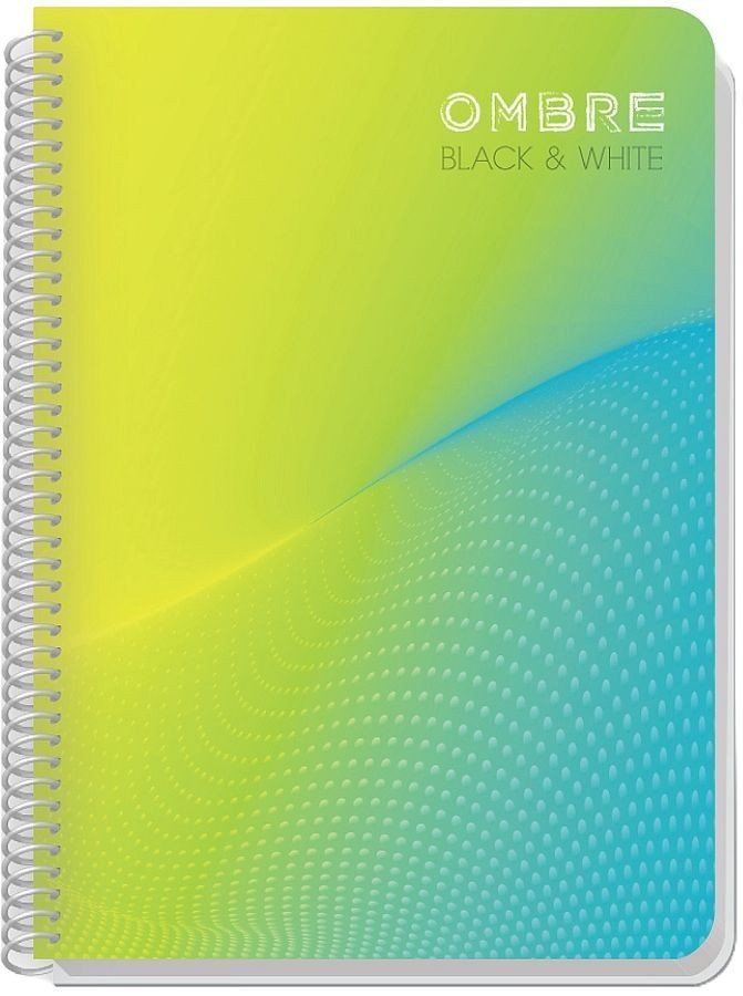 Тетрадка със Спирала Black&White Ombre – A5, 105 Листа