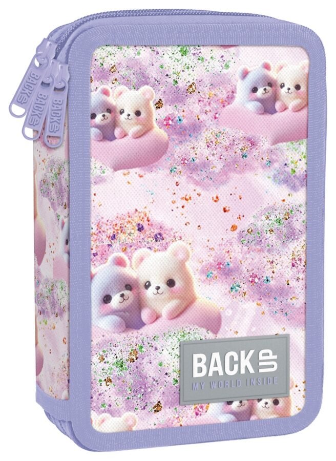 Несесер с пособия BackUp Pastel Teddy Bears с 3 ципа
