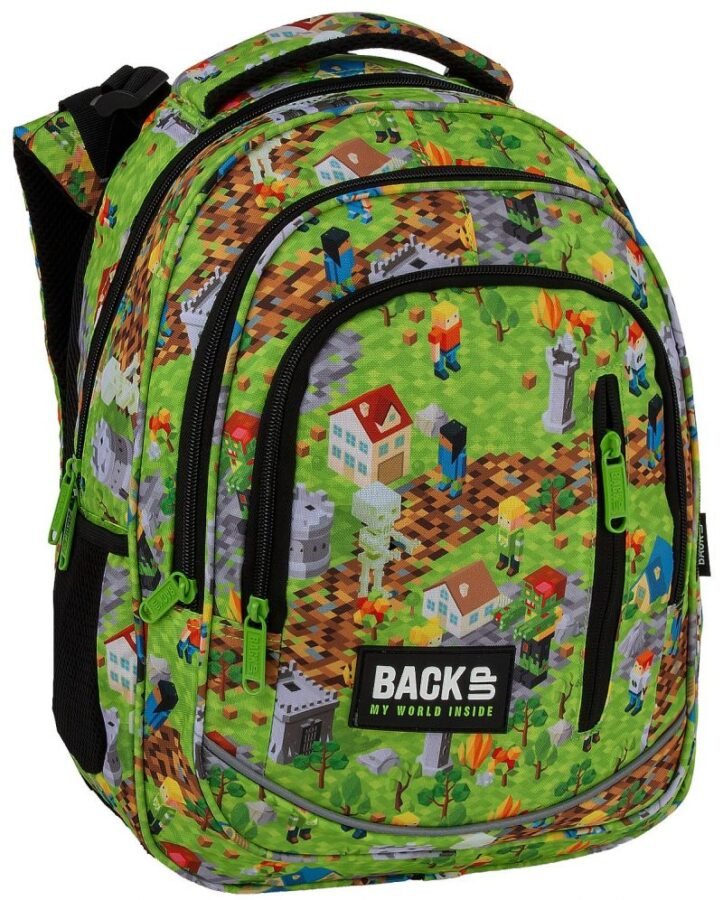 Ученическа раница BackUp R - Gamer, с 3 отделения