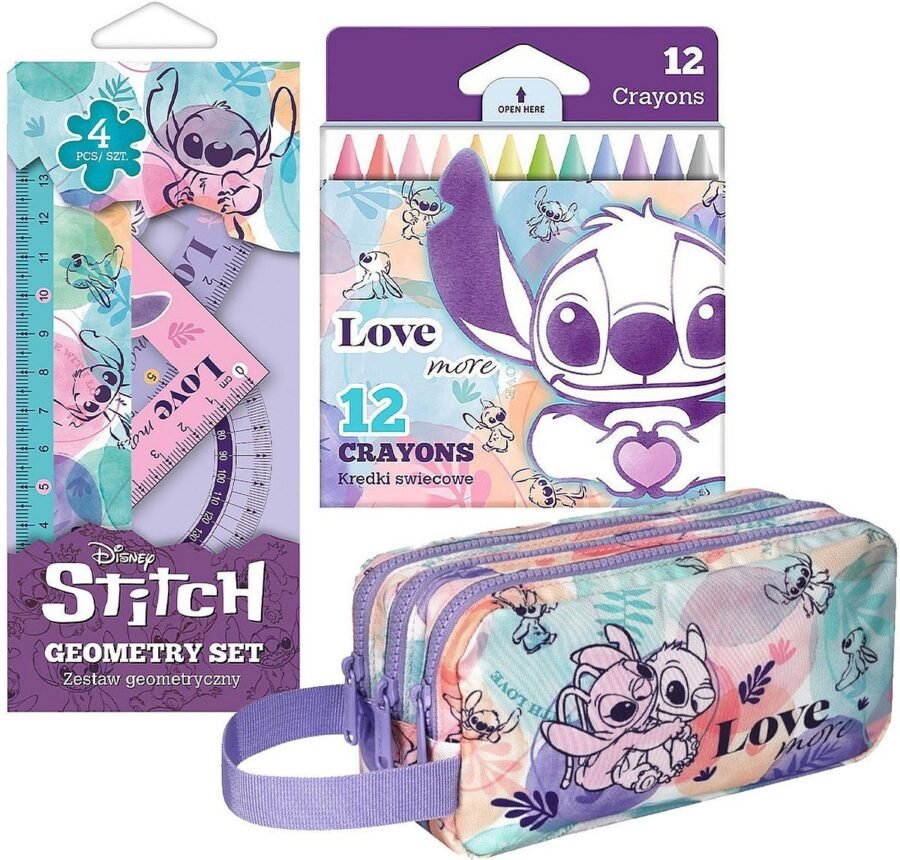 Ученически комплект Cool Pack Stitch – несесер и чертожни пособия с пастели Colorino