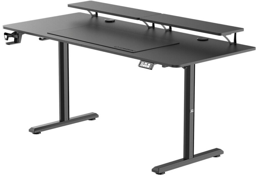 Гейминг бюро Ultradesk Highlander XXL, 72-117 cm, черно