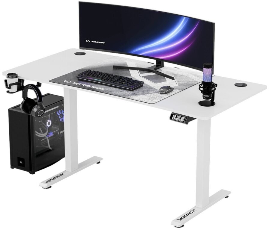 Гейминг бюро Ultradesk Level V2, бяло
