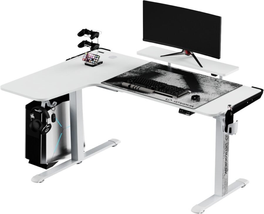 Гейминг бюро Ultradesk Winger, бяло