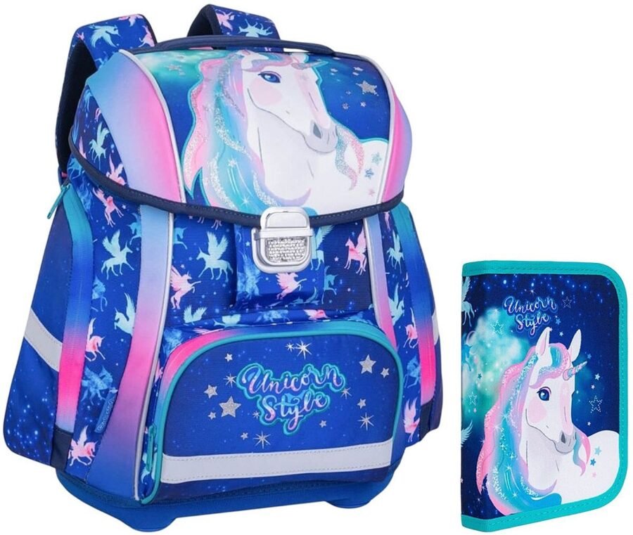 Ученически комплект Colorino Unicorn – раница Boogie и несесер