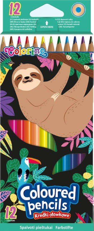 Комплект Цветни Моливи Colorino Wildkid – 12 Цвята