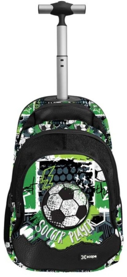 Раница с колелца Graffiti Xscape - Football Soccer, с 3 отделения