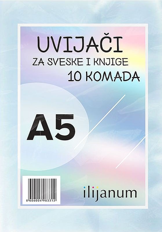Комплект Прозрачни Подвързии Ilijanum – A5, 10 Броя