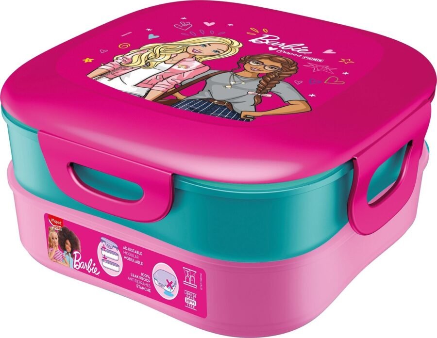 Кутия за Храна Maped Concept Kids Barbie, 1400 ml, с 2 Отделения