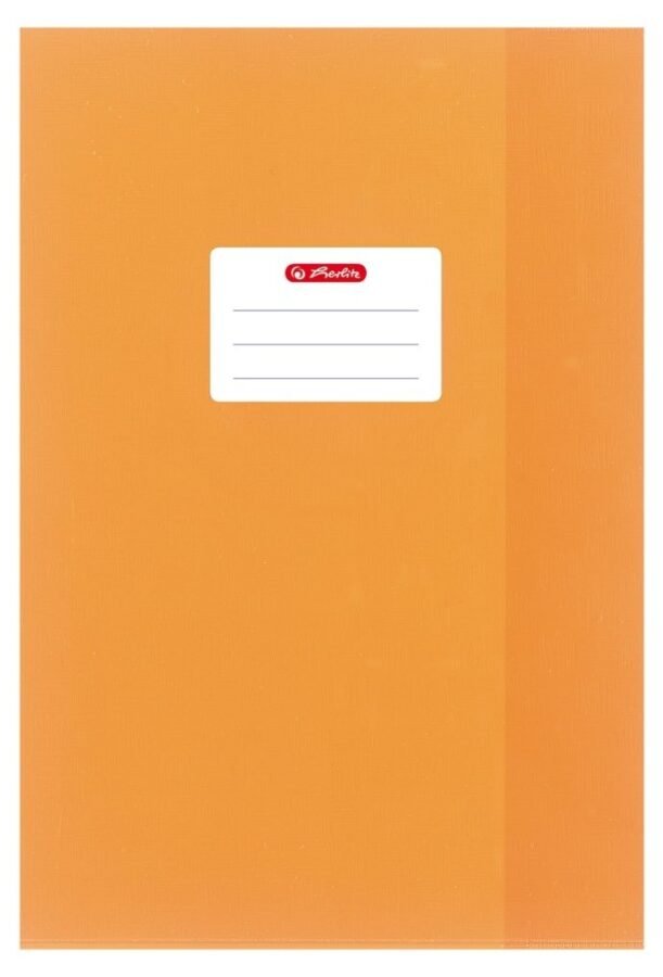 Подвързия за Тетрадки Herlitz – A5, Оранжева, с Етикет
