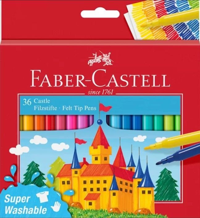 Флумастери Faber-Castell Castle – 36 цвята