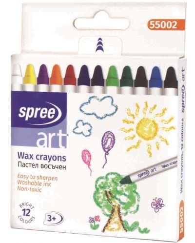 Комплект восъчни пастели Spree Art – 12 цвята
