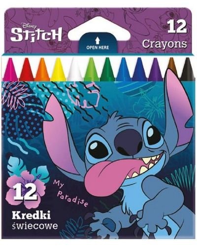 Пастели Colorino Disney Stitch – 12 цвята