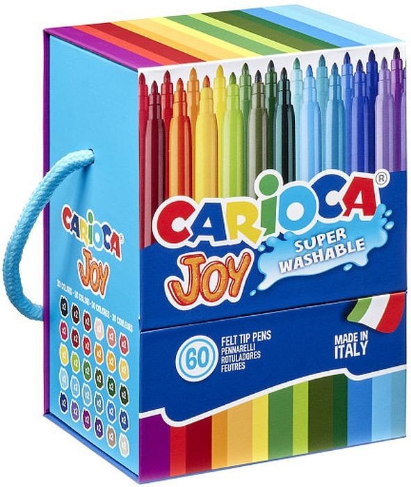 Комплект флумастери Carioca Joy – 60 цвята