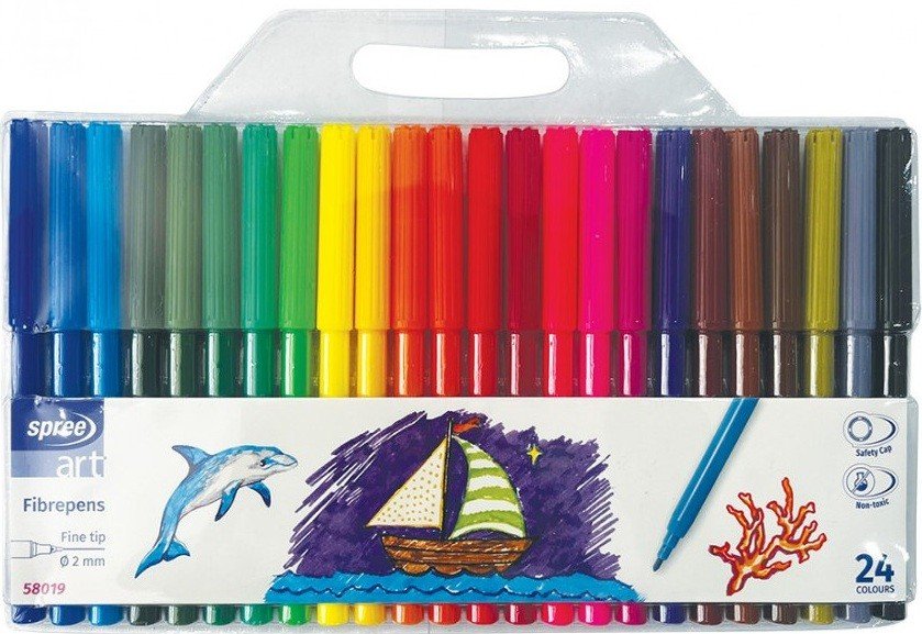 Флумастери Spree Art – 24 цвята, 2 mm