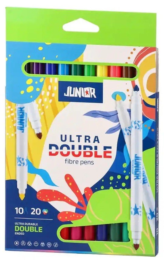 Двувърхи флумастери Junior Ultra Double – 20 цвята